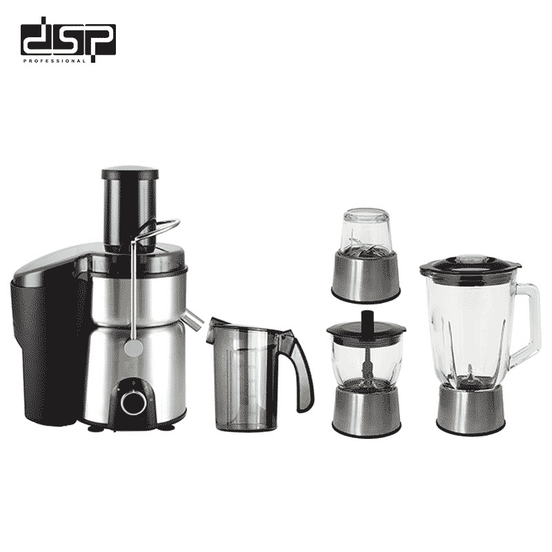 DSP Multifunction Extractor Juice Machine Stainless Steel Blender Set Food Processor 800W For Home Use 4 in 1 Food Processor