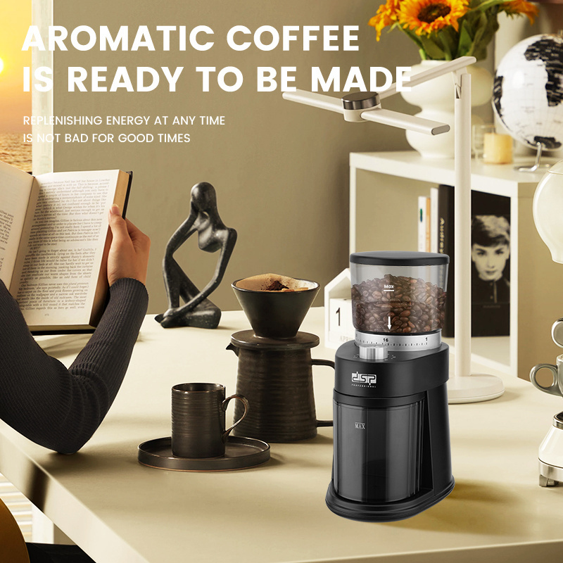 DSP Hot Sale Wholesale Factory High Quality Electric Coffee Bean Grinder Machine Professional For Home Coffee Grinders