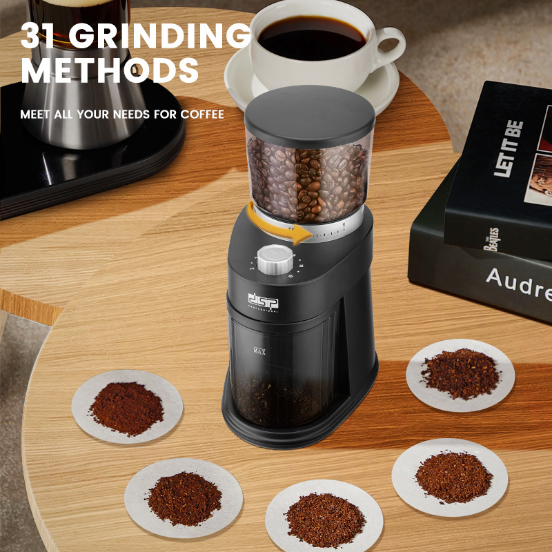 DSP Hot Sale Wholesale Factory High Quality Electric Coffee Bean Grinder Machine Professional For Home Coffee Grinders