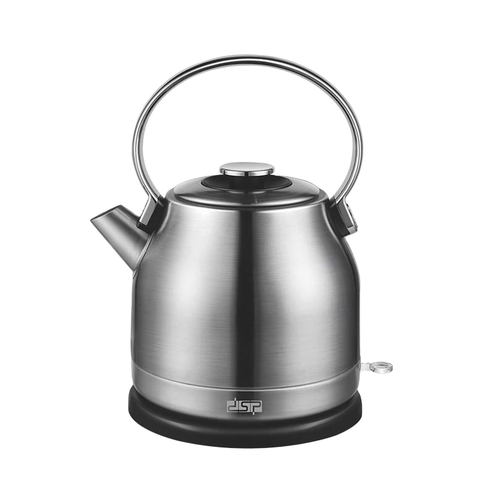 DSP 1.7L Stainless Steel Electric Kettle With 360-Degree Rotational Cord And Indicator Light