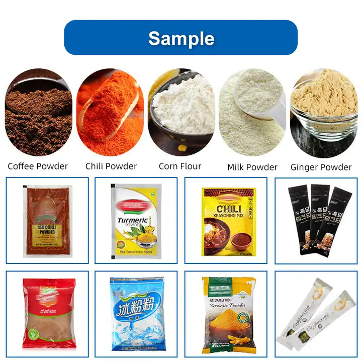 Easy To Tear 3 Side Seal Bag Coffee Powder Packing Machine Cocoa Milk Powder Stick Packing Sealing Machine