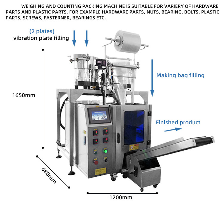 Automatic mini hard candy packing machine single candy counting and packing machine