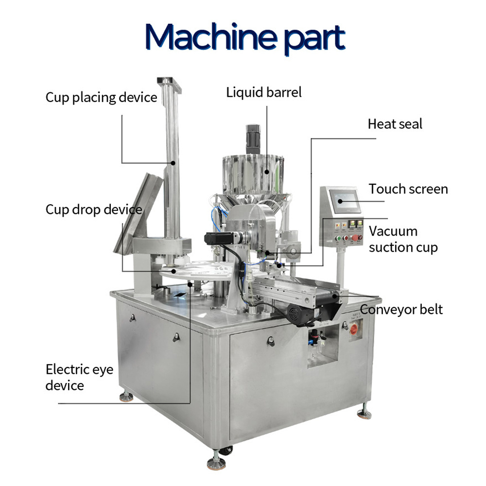 Automatic Dip Cup Chili Sauce Filling Machine Cream Cheese Plastic Cup Filling And Packing Machine