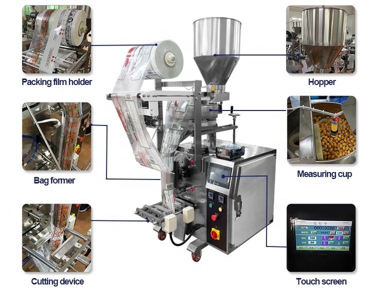 snack food pouch packing machine for small business