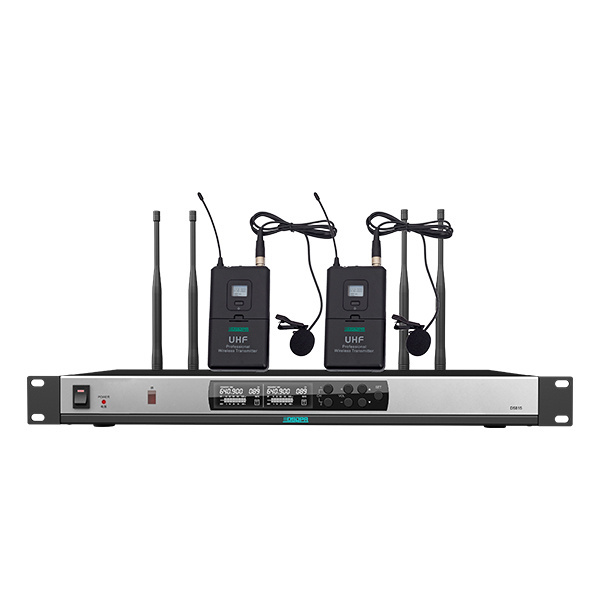 DSPPA Sound System 2 Channels Conference Wireless UHF Microphone handheld microphone professional for conference and stage