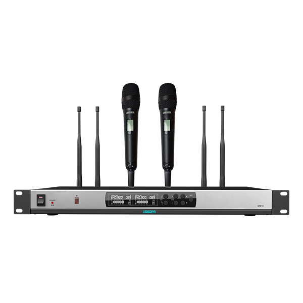 DSPPA Sound System 2 Channels Conference Wireless UHF Microphone handheld microphone professional for conference and stage