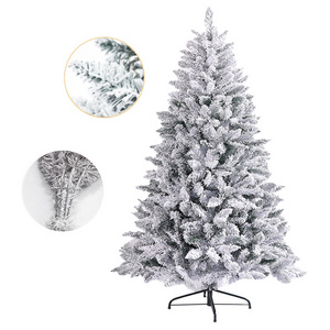 Hot Sale Artificial Christmas Tree With Snow PVC Material Christmas Home Decoration Items