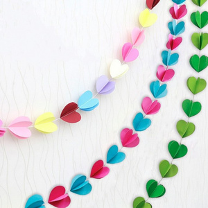 Creative Wedding Decoration 3D Heart Paper Hanging Wedding Party Garland