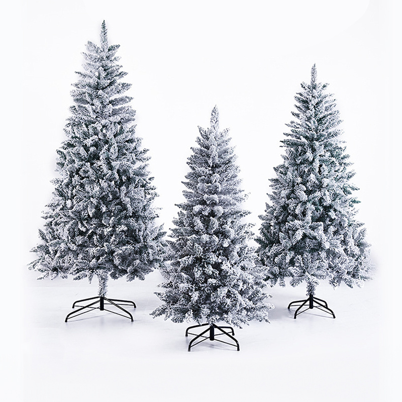 Hot Sale Artificial Christmas Tree With Snow PVC Material Christmas Home Decoration Items