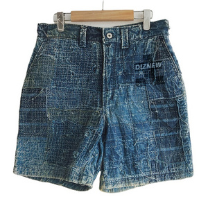 DIZNEW OEM bulk wholesale men's short jeans baggy blank custom printed logo washed denim shorts pants for men