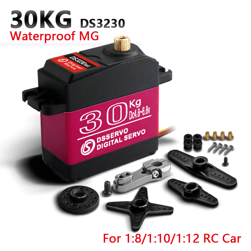 Dsservo  Servo Motor Digital 30kg Waterproof with 25T Servo Horn for Servos Traxxas RC Car