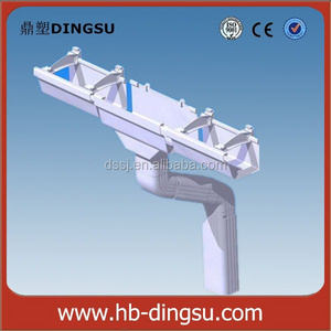 Upvc rain water roof drain gutter system/Plastic pvc rain gutter and fittings