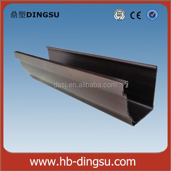 Vinyl rain gutter/upvc rain water collector/plastic roof gutter