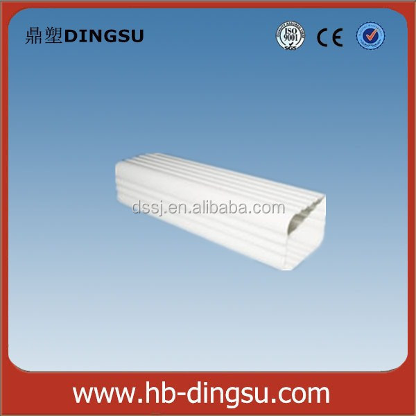 Upvc rain water roof drain gutter system/Plastic pvc rain gutter and fittings