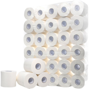 China factory cheap price wholesale virgin wood pulp White soft toilet tissue roll custom 2/3/4/5 ply  toilet paper roll