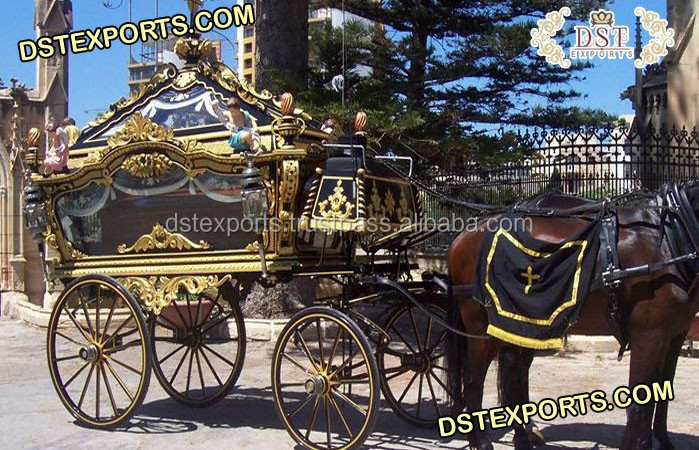 Horse-Drawn Funeral Carriage For Sale Horse Drawn Hearse Or Funeral Carriage Buy Funeral Horse Carriage/ Hearse manufacturers