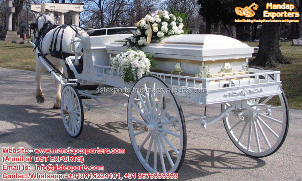 Antique Horse Drawn European Hearse for Sale English Horse Drawn Funeral Carriage Royal Black European Funeral Carriage