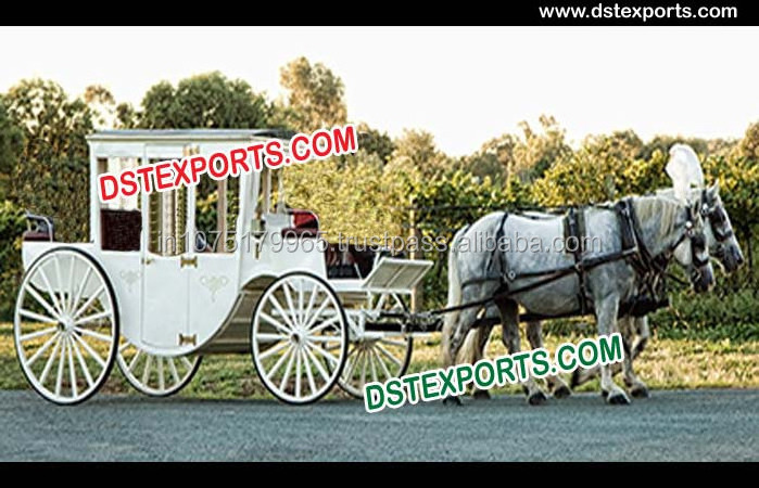 Two Seater Victoria Carriage  Horse Drawn Carriages Manufacturer Latest Wedding Victoria Horse Carriage for Sale manufacturers