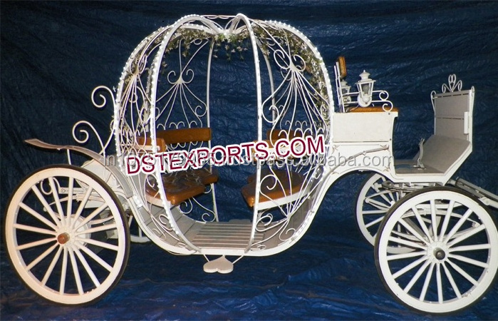 Wedding Bridal Cinderella Carriage Buggy Cinderella Horse Drawn Buggy for Sale Indian Wedding Horse Carriages