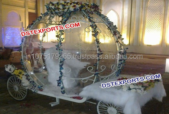 Latest Cinderella Bridal Entry Buggy  Decorated Cinderella Carriage For Bride Entry  Bridal Entry On Horse Drawn Buggy