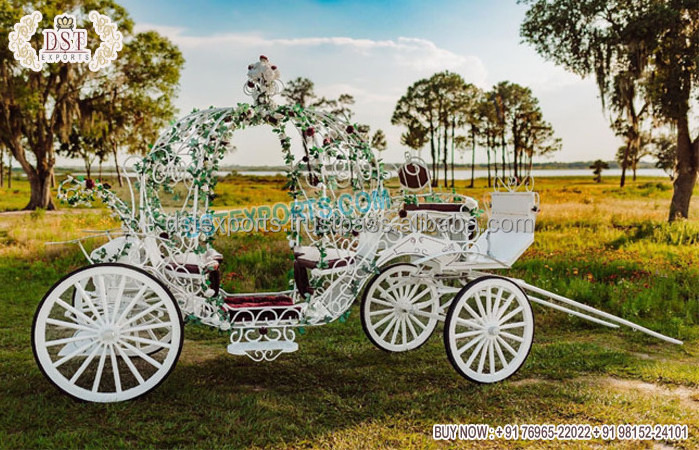 Luxury Horse Drawn Cinderella Coach Manufacturer Pumpkin Style Cinderella Horse Carriage Royal Princess Cinderella Buggy