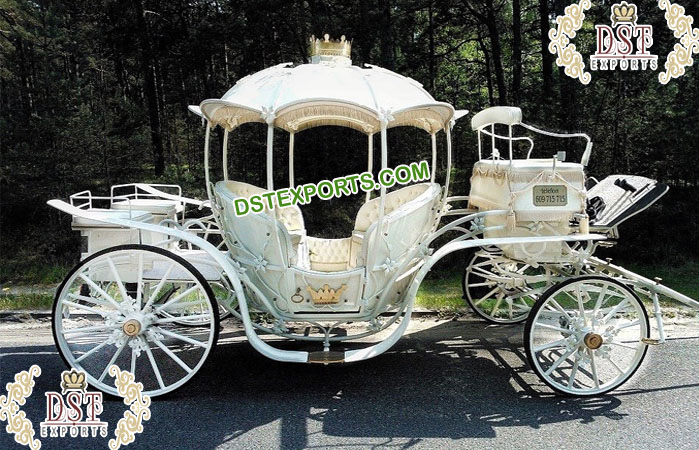 Wedding Royal Cinderella Horse Carriage Latest Wedding White Cinderella Carriage Royal Horse Drawn Carriages Manufacturer