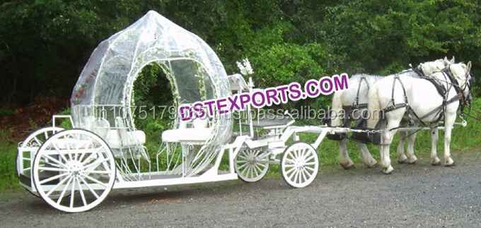 Wedding Golden Cinderella Carriage Manufacturer White  Cinderella Pumpkin Horse Carriage  Indian Wedding Horse Carriage