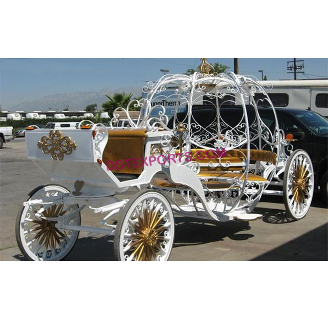 Wedding Golden Cinderella Carriage Manufacturer White  Cinderella Pumpkin Horse Carriage  Indian Wedding Horse Carriage