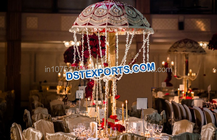 Embroidered Wedding Small Umbrella Colourful Wedding Embroidered Umbrellas Mehandi Night Stage Wedding Umbrellas