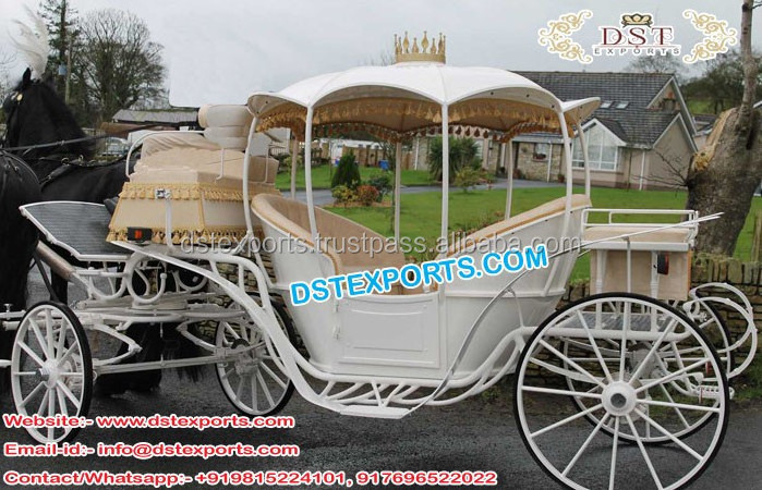 Dreamy Cinderella Horse Carriage for Wedding Latest Wedding Cinderella Horse Buggy for Sale Cinderella Carriage Manufacturer