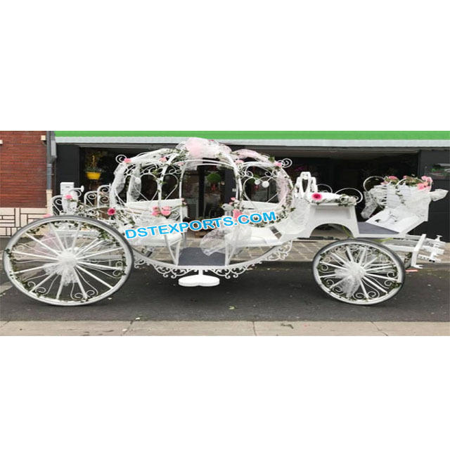 Dreamy Cinderella Horse Carriage for Wedding Latest Wedding Cinderella Horse Buggy for Sale Cinderella Carriage Manufacturer