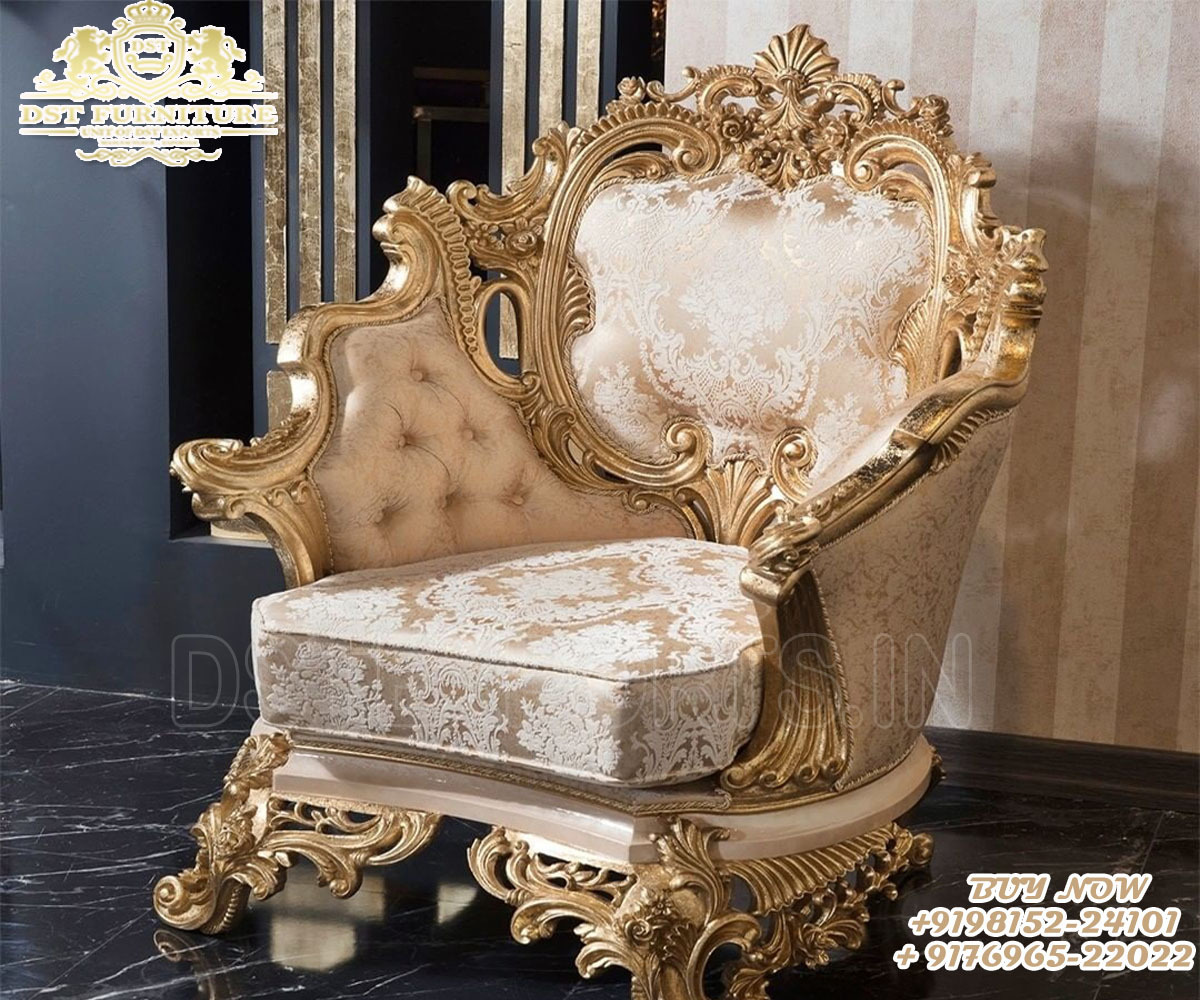 Luxury French Style Living Room Furniture  Baroque Style Carved Living Room Furniture Royal Mansion Hand Carved Living Room Set