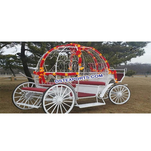 Pony Small Cinderella Carriage  White Mini Cinderella Horse Carriage  Different Style Horse Drawn Carriages Manufacturer