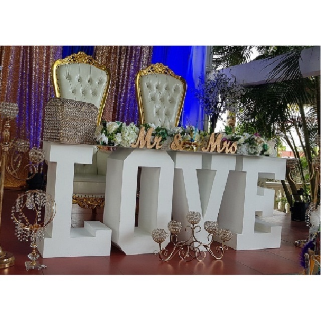 Wedding Party Decor Love Letters Table LED Love Letter Table Base for Wedding High-Quality Love Letter Table For Sale