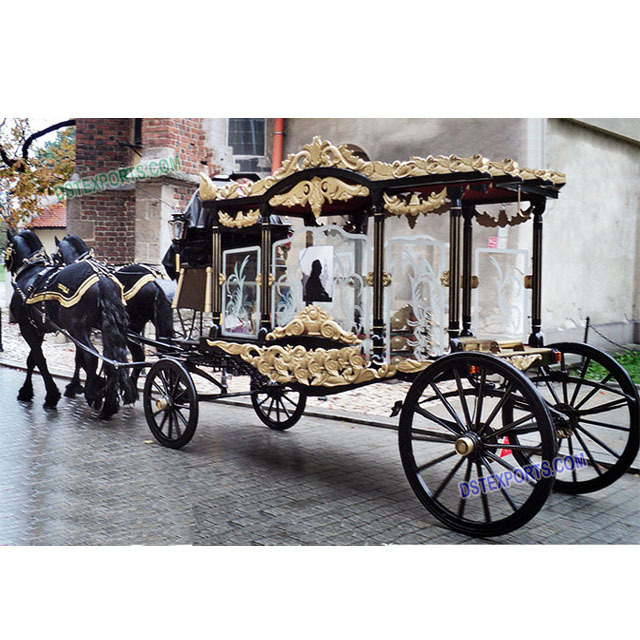 Black Funeral Horse Buggy Australia  English Funeral Horse Buggy For Sale  Funeral Horse Carriage manufacturers