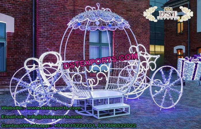 Royal Princess Cinderella Buggy White Wedding Cinderella Horse Carriage Manufacturer  Indian Wedding Horse Buggy Carriage