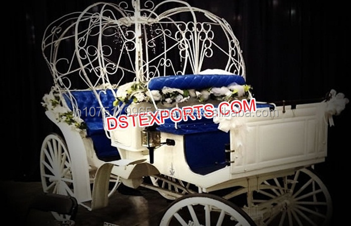 Wedding Bridal Cinderella Carriage Buggy Cinderella Horse Drawn Buggy for Sale Indian Wedding Horse Carriages