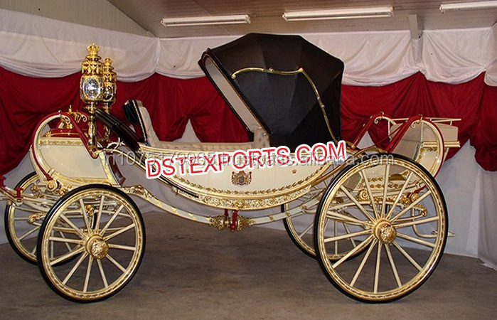 Two Seater Victoria Carriage  Horse Drawn Carriages Manufacturer Latest Wedding Victoria Horse Carriage for Sale manufacturers