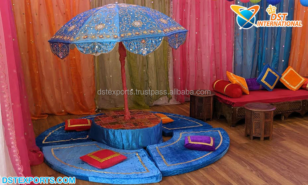 Wedding Umbrella Centerpiece For Mehndi Wedding Sangeet Ceremony Table Umbrellas Indian Umbrella Centerpiece For Wedding Stage