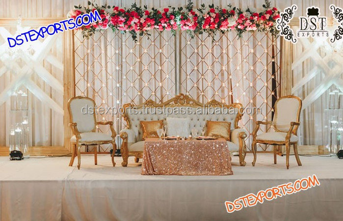 Wedding Candle Fitted Fiber Backdrop Walls  Designer Wedding Candle Wall  Weddings Stage Backdrop Panels