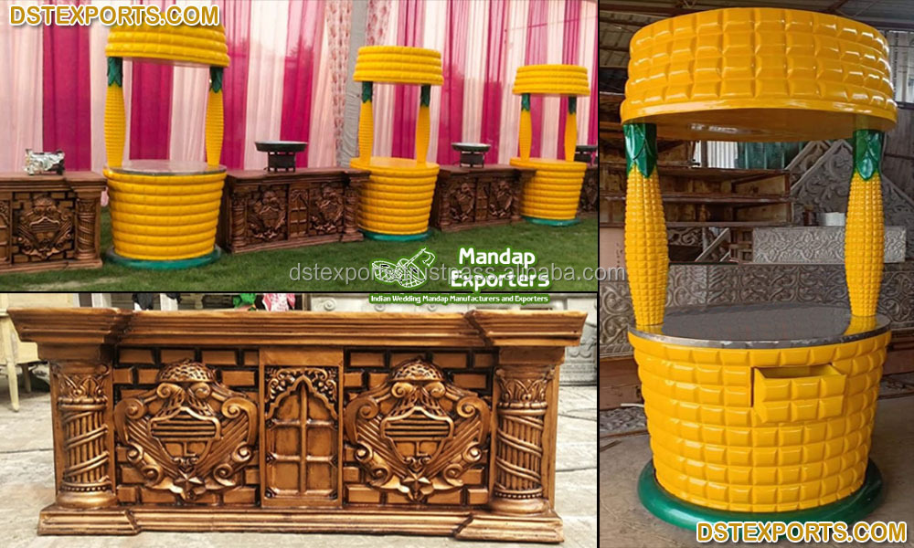 Wedding Food and Candy Cart For Sale Indian wedding Food Stalls Ideas   Indian Wedding Food Stall With Canopy