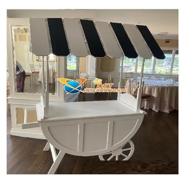 Candy Cart for Special Occasions and Events Beautiful Cart for Wedding Drink Customized Full Size Candy Cart for Sale