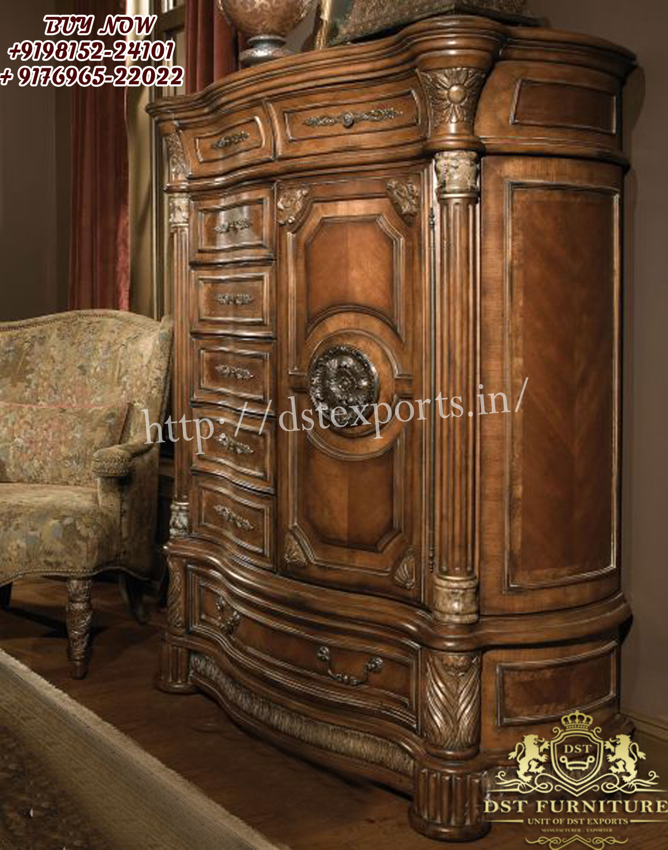 Traditional Dark Cherry 4-Poster Canopy Bedroom Furniture Master Bedroom Furniture Set French Style Walnut Finish Canopy Bedroom