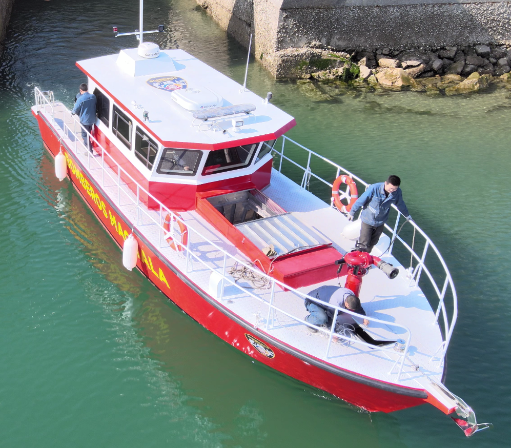 Sea rescue working Aluminum Fire boat / Pilot boat