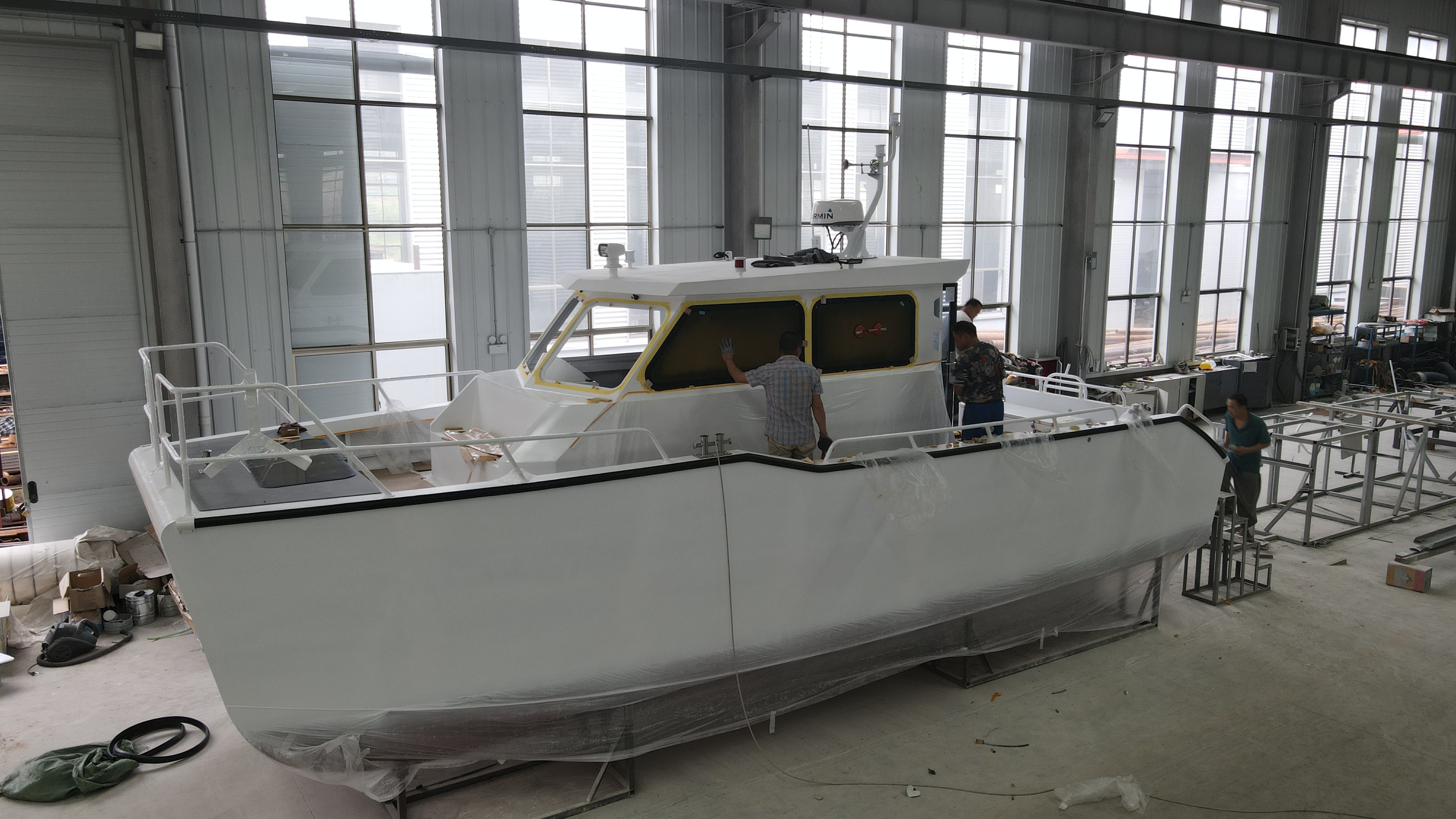 Ce Certified 32ft (9.8m) Transport Boat Aluminium Speed Boat Fishing Boats With Outboard Engine