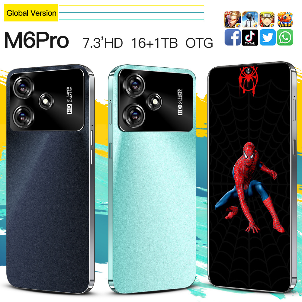 Wholesale Original Clone M6 Pro Celular Android Smartphone 5g 1tb Mobile Phone for Phone m6pro pcoo