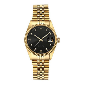 Designer watches popular brands 24K gold watches diamond dial mens watches stainless steel