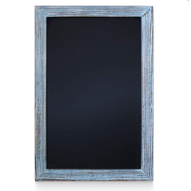 Rustic Blue Magnetic Wall Chalkboard 20x30 Framed Decorative Chalkboard - Great for Kitchen Decor, Weddings, Restaurant Menus