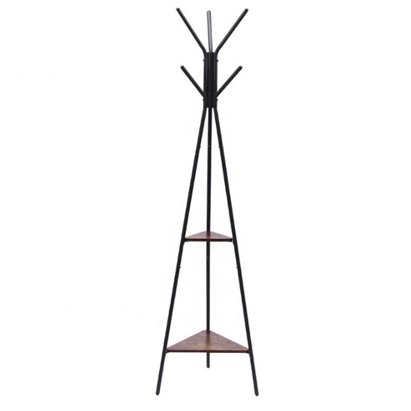 Nordic clothes hanger floor  Standing bedroom  Coat Hanger Creative iron  Hat hanger shelf modern simple clothes rack