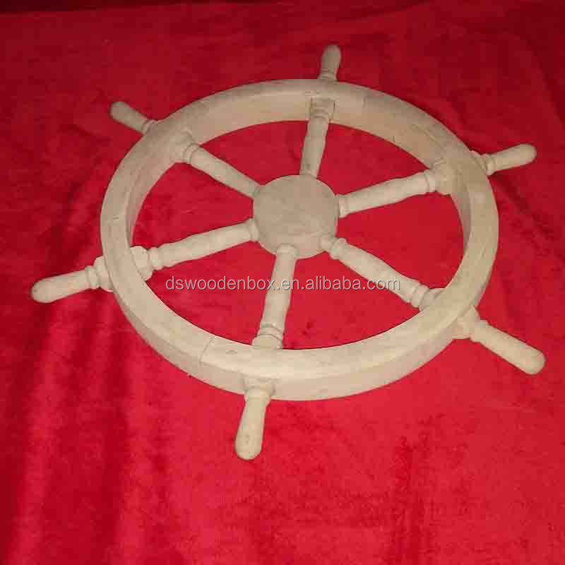 Nautical Wooden Boat Wheel Decoration gift   Home Wall Decoration Wooden Helm Wheel